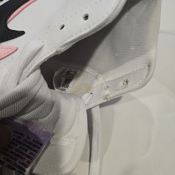 Nike Blazers High-Top Sneakers - White, Pink, and Black sz 7 - Picture 14 of 16